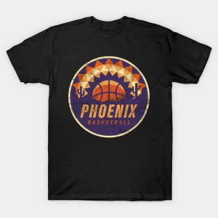 Cool Phoenix Suns Vintage Basketball logo Redesign T-Shirt
